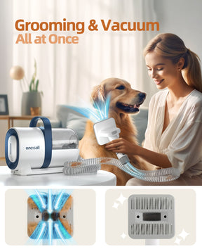 Hair Vacuum & pet Grooming Kit