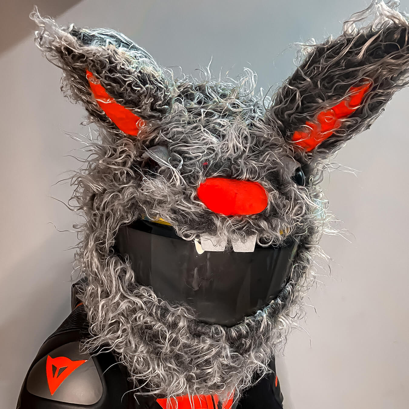 Motorcycle Helmet Cover - Evil Rabbit