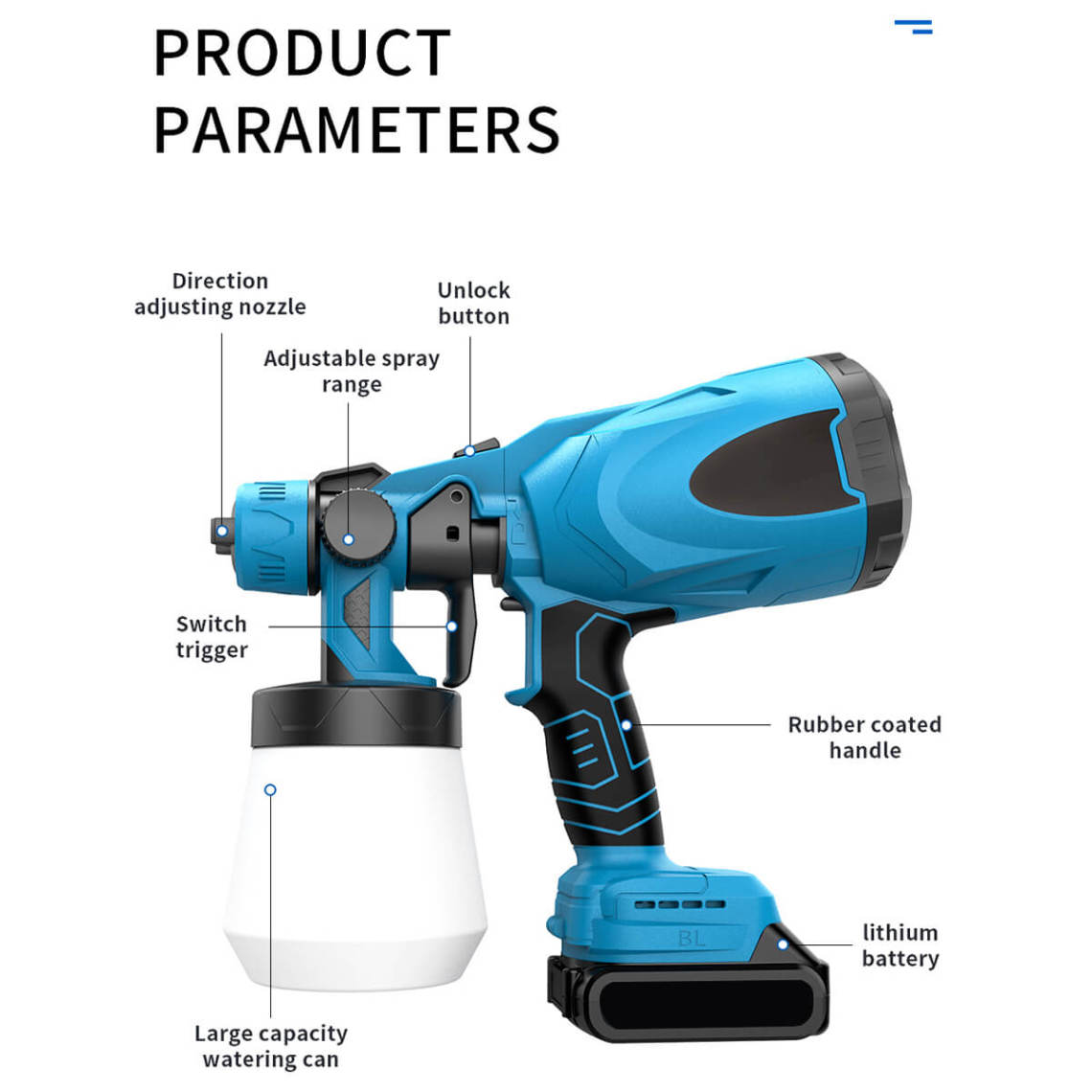 High-pressure Cordless Paint Sprayer⭐