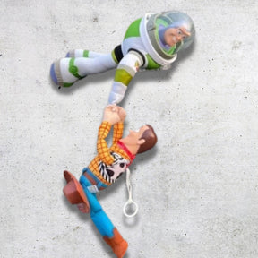 💕Jouet Peluche Toy Story Woody et Buzz Accroche Voiture