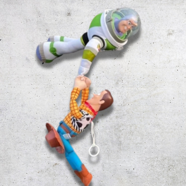 💕Jouet Peluche Toy Story Woody et Buzz Accroche Voiture